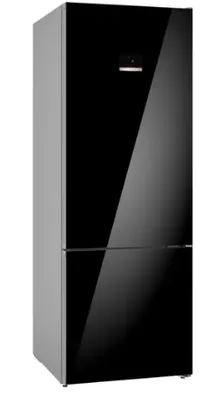 Bosch Bottom Freezer Refrigerator 505 Litres 2 Star Inverter KGN56LB42I Black Glass