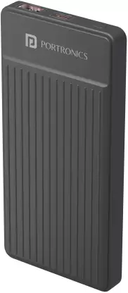 Portronics Power Bank 22.5W 10000mAh (Type C+USB) Luxcell B POR 2089/POR 2087 Dark Grey/Yellow