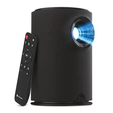 Portronics LED Projector 3600 Lumens (250 ANSI), 1080p HD Resolution 6W Speaker Beem 410 Black