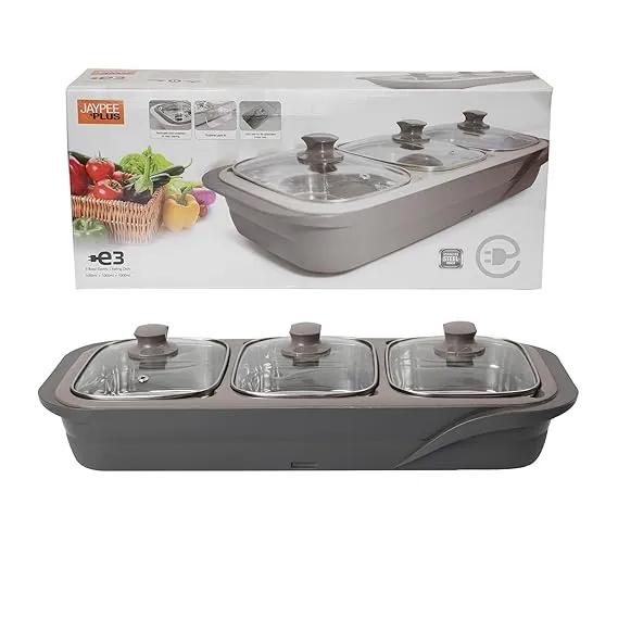 Jaypee Slow Cooker Food E Warmer 3 Tier (1000 ml X 3)