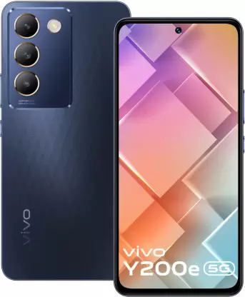 Vivo Android Smartphone Y200e 5G (8GB RAM, 128GB ROM) V2336 Black Diamond