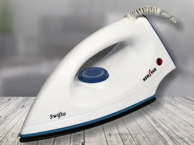 Kenstar Dry Iron 1000 Watts Auto Cut Light weight Swifto White