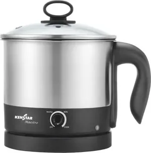 Buy Kenstar Electric Kettle 1.2 Litre 600 Watts Multi Cooker Maestro KKMAS12V60SR0 DBM Silver Online From Lotus Electronics in India Buy Latest Electric Kettle Online at Best Prices Lotus Electronics