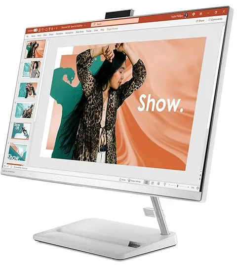 Buy Lenovo AIO Desktop i3-1215U,8GB,1TB SSD,27 FHD,Win11,Office 2021 5.0MP  Camera,Wireless Keyboard & Mouse IdeaCentre AIO 3 F0GJ00QSIN White Online  From Lotus Electronics in India | Buy Latest AIO Desktop Online at Best