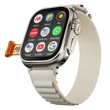 Fire Boltt Smart Watch 49.7mm(1.96 Inches) Oracle BSW203 Cloudy Clasp white