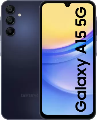 Samsung Android Smartphone A15 5G (6GB RAM, 128GB Storage/ROM) A156EN Blue Black