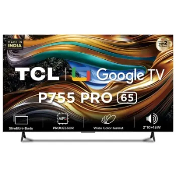 TCL 4K Ultra HD TV 163 cm (65 inches) Android 65P755 PRO Black
