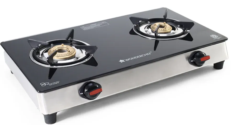 Wonderchef Gas Stove 2 Burner Galaxy Glass Top AI - 63154812