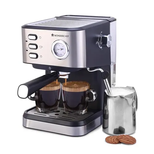 Wonderchef Coffee Maker 19 Bar Regenta Espresso 63154819 Metallic Silver