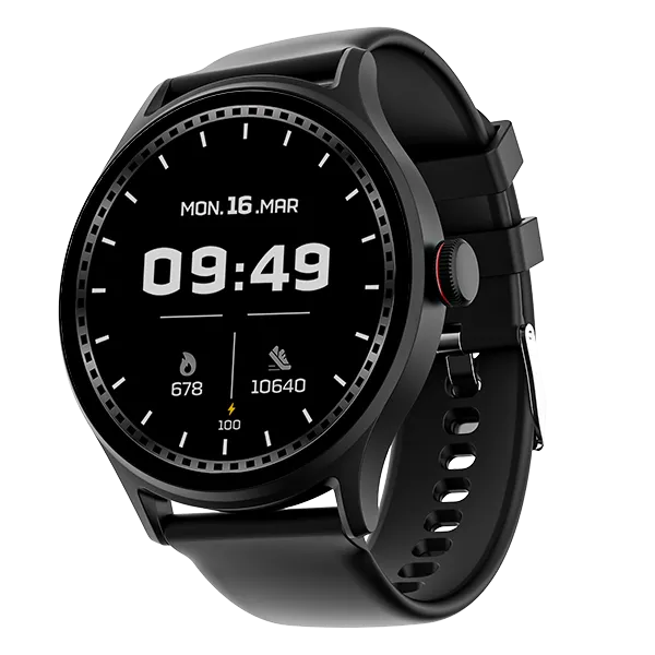 Boat Smart Watch 38.6 mm (1.52 Inches) Primia Celestial Active Black