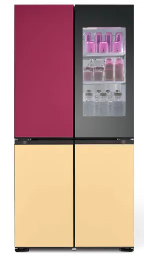 LG French Door Refrigerator 617 Litres 3 Star Inverter GR-A24FDMMB Mood up