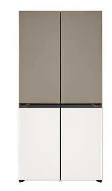 LG French Door Refrigerator 614 Litres 3 Star Inverter GR-B24FQGJB Clay Brown-Beige