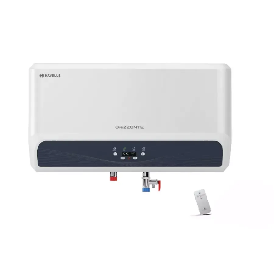 Havells Electrical Water Heater 25 Litre Liters Horizontal 4 Star Orizzonte White