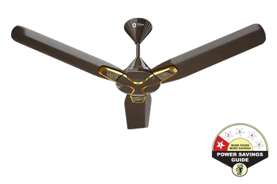 Orient Celling Fan 1200mm 1 Star Jazz Art Fire W HIC BRN Hickory Brown-Fire Waves