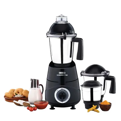 Usha Mixer Grinder 1000 Watts 3 Jar MG TP1000MX3 Thunderbolt Pro Black