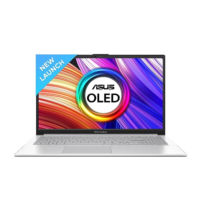 Asus Thin & Light Laptop R5-7520U,16GB,512GB SSD,15.6 OLED, Backlit KB,Win 11,Office 2021 Vivobook Go 15 E1504FA-LK541WS Cool Silver