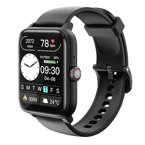 Noise Smart Watch 46.9 mm (1.85 INches) ColorFit Pulse Grand 2 Jet Black