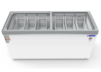 Blue Star Chest Freezer 530 litre 5 Star Glass Top Freez GT5-590NP White