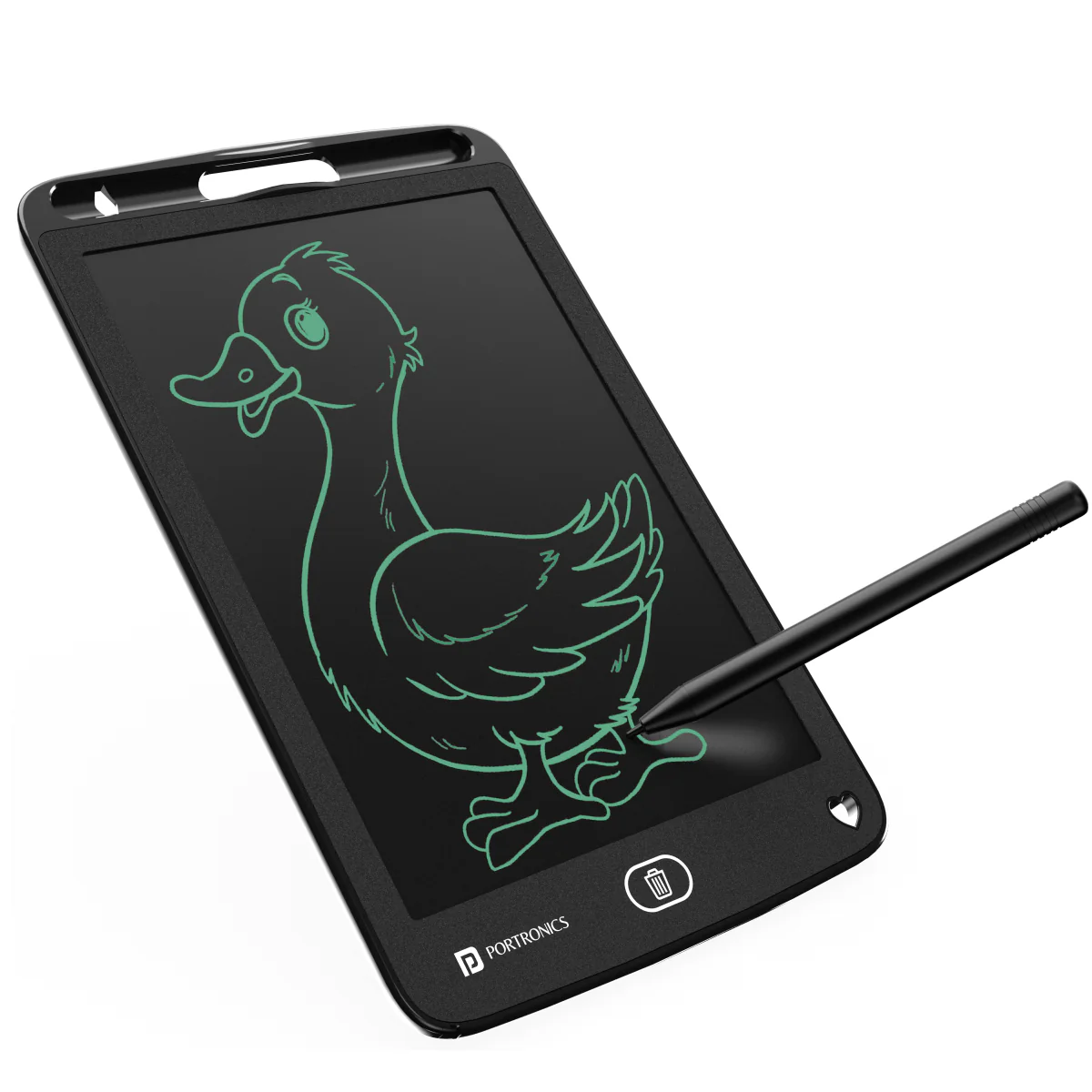 Portronics Ruffpad 8.5E Re-Writable LCD Writing Pad POR 1383 black