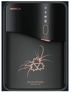 Havells Water Purifier RO 6.5 Litre RO+UV with Alkaline & High Recovery Delite Kop'ere Black & Copper