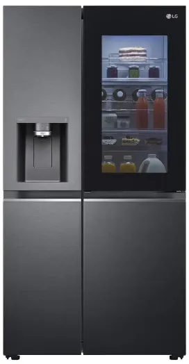 LG Side By Side Refrigerator 630 Litres 3 Star Inverter GL-X257AMC3 Matt Black