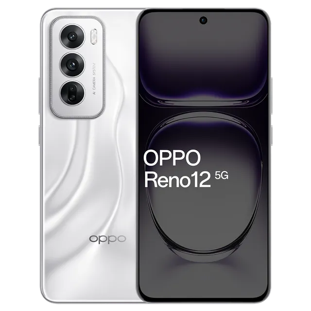 Oppo Android Smartphone Reno 12 5G (8GB RAM, 256GB Storage/ROM) CPH2625 Astro Silver