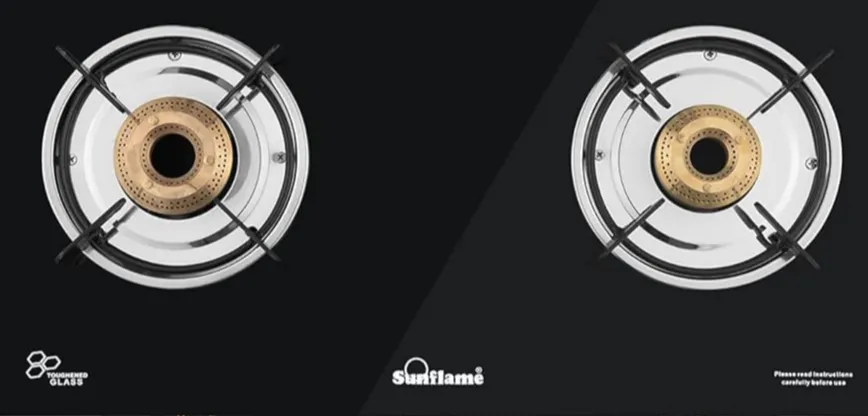 Sunflame Gas Stove 2 Burner GT 2B NAPLES BK