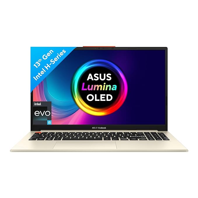 Asus Thin & Light Laptop EVO i5-13500H,16GB,1TB SSD,15.6 OLED,Backlit KB, Win 11,Office 2021 Vivobook S 15 OLED S5504VA-MA553WS Cool Silver