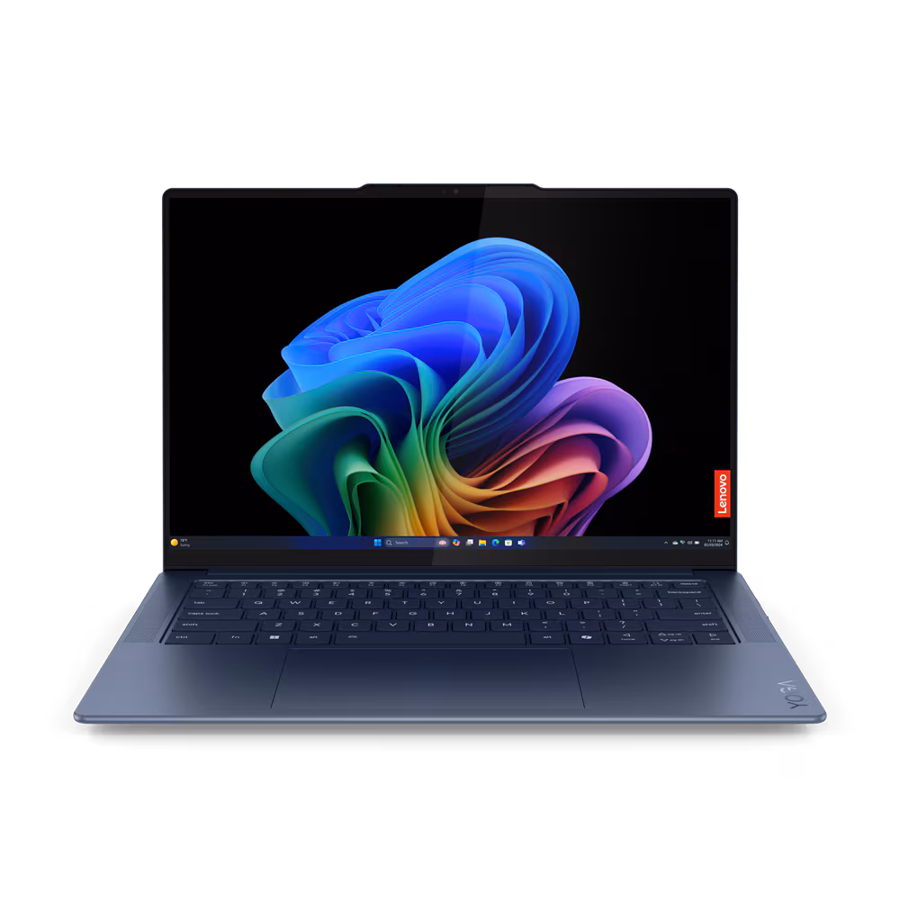 Lenovo Thin & Light Laptop Snapdragon X Elite,32GB,1TB SSD, 14 OLED, Backlit KB,Win 11,Office 2021 Yoga Slim 7 83ED003BIN Cosmic Blue