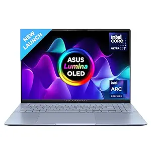 Asus Thin & Light Laptop Ultra 7-155H,16GB,1TB SSD,16 OLED, Backlit KB,Win 11,Office 2021 Vivobook S16 OLED S5606MA-MX751WS Mist Blue