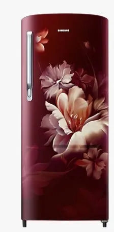 Samsung Single Door Refrigerator 183 Litres 5 Star Inverter RR20D2725RZ Midnight Blossom Red