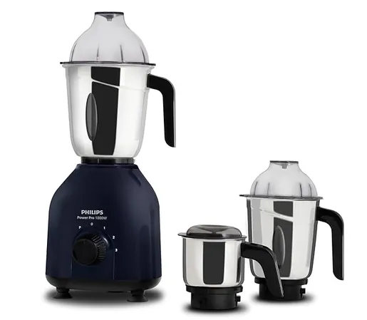 Philips Mixer Grinder 1000 Watts 3 Jar HL 7713/00 Power Pro Motor Aubergine