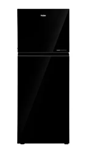 Haier Double Door Refrigerator 268 Litres 2 Star Inverter HRF-3182PKG-P Black Glass