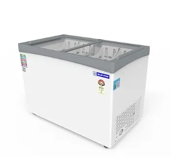 Blue Star Chest Freezer 315 litres 5 Star Glass Top Deep Freez GT5-350N White