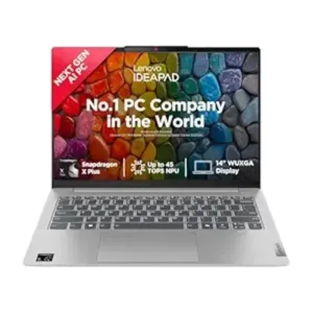 Lenovo Thin & Light Laptop Snapdragon X Plus Gen 9,16GB,1TB SSD,14, Backlit KB,Win 11 Ideapad Slim 83HL0035IN Cloud Grey