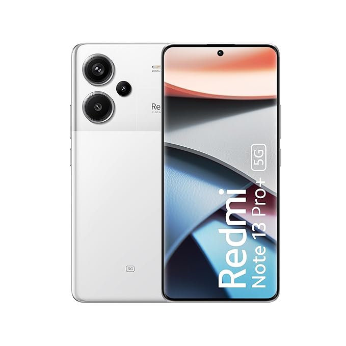 Redmi Android Smartphone Note 13 Pro+ 5G(12 GB,256 GB) MZB0GK4IN Fusion White