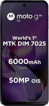 Motorola Android Smartphone G64 5G (8GB RAM,128GB Rom) PB2E0003IN Ice Lilac (Lavander)