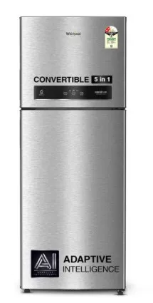 Whirlpool Double Door Refrigerator 467 Litres 2 Star Inverter IF INV CNV PLATINA 515 ALPHA STEEL(2S)-Z