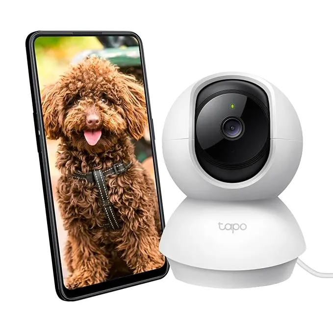 TP Link Security Camera 1080p Full HD Pan/Tilt Tapo C200 white