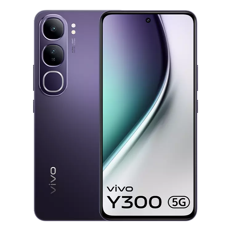 Vivo Android Smartphone Y300 5G (8GB RAM, 128GB Storage/ROM) V2416 Phantom Purple