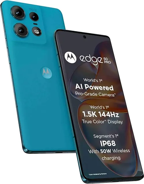 Motorola Android Smartphone Edge 50 Pro 5G (12GB RAM,256GB ROM) with 125W Charger PB1H0018IN Vanilla Cream