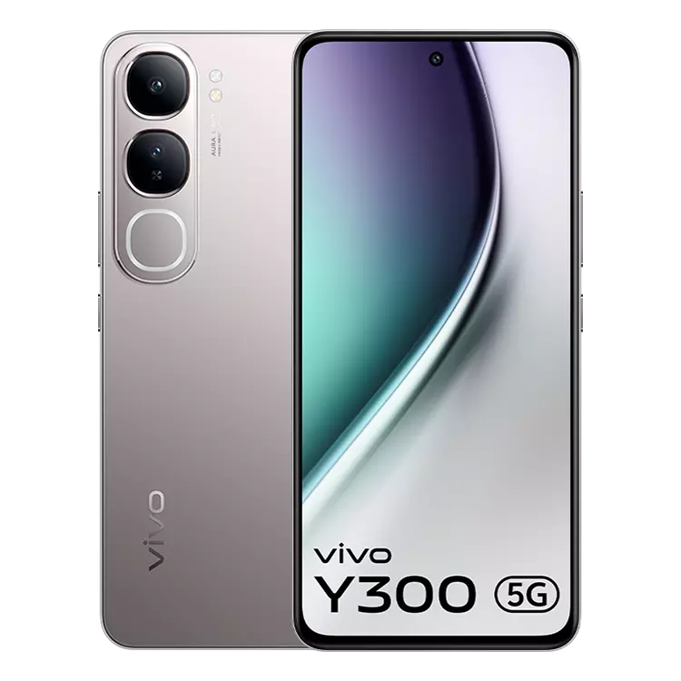 Vivo Android Smartphone Y300 5G (8GB RAM, 256GB Storage/ROM) V2416 Titanium Silver