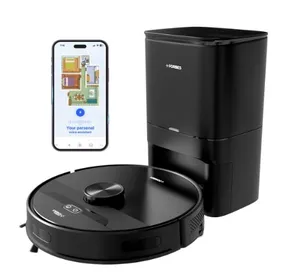Eureka Forbes Vacuum Cleaner Robo Smartclean With Auto Bin Dry and Wet Mopping Black