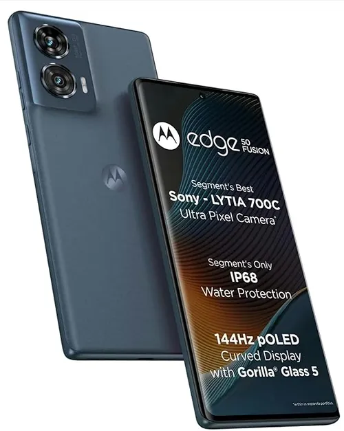 Motorola Android Smartphone Edge 50 Fusion (8GB RAM, 128GB Storage/ROM) PB300000IN|PB300008IN Forest Blue