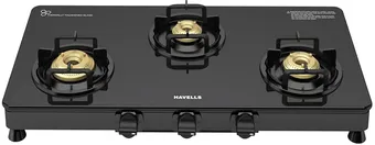 Havells Gas Stove 3 Burner Glass Top Contour