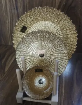 Whitegold Dinner Set Glass 27 Pcs DD-046 ( Dekor Cam) Golden