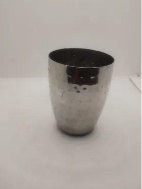 Prabha Stainless Steel Glass 300 ml 6 Pcs Set Cute HammeredNo.8