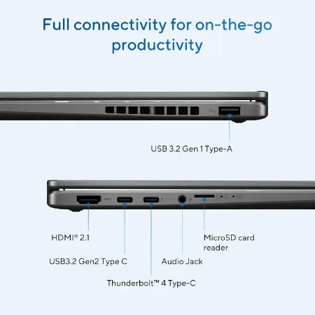 Asus Convertible Laptop U5 ,226V,16GB,512GB SSD, 14,OLED,WUXGA , Backlit KB,Touch,Home/MS Office 365, 14 flip TP3407SA-QL024WS Matte Gray