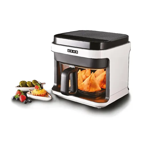 Usha Air Fryer 5.5 Litre 1200 Watts Digital iChef Smart Air Fryer White