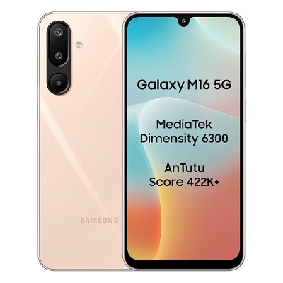 Samsung Android Smartphone M16 5G (4GB RAM, 128GB Storage/ROM) M166PD Blush Pink